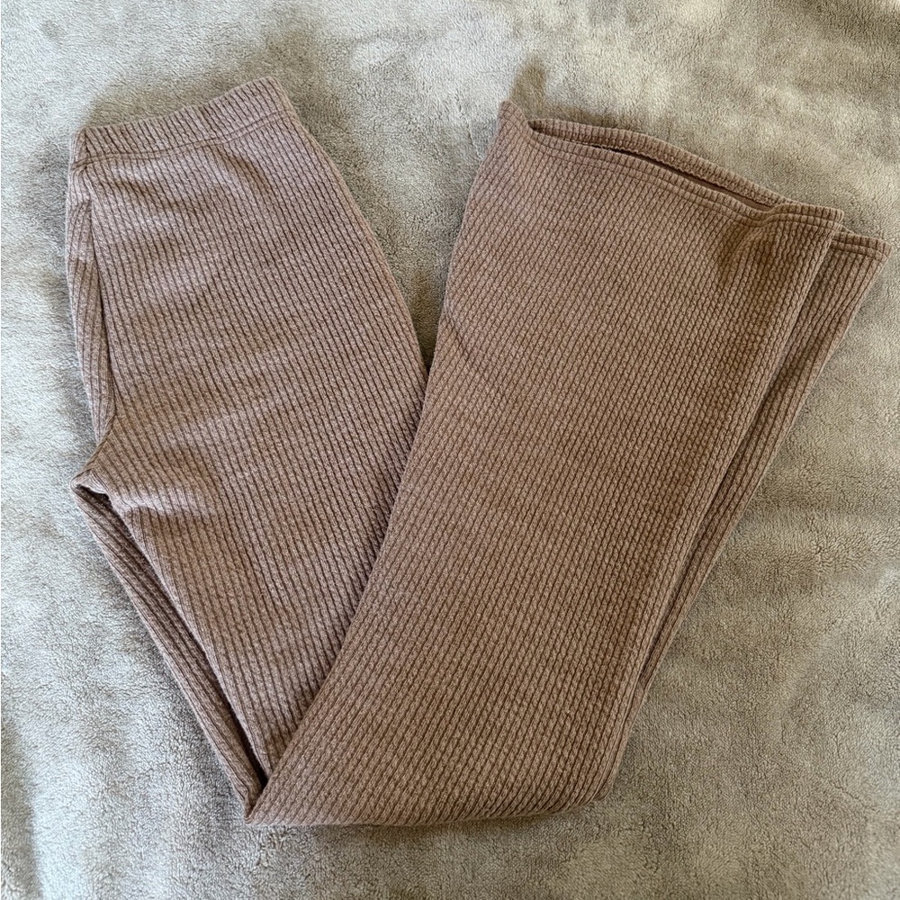 American Eagle Outfitters Ribbed Leggings in Brown